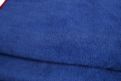 MF2 Microfibre Drying Towel - Ultra Soft, Super Absorbent, 450GSM Short Pile Wicks Away Water, Reduces Marring and Gloss Loss - Measures 60X90Cm Large Size Reusable Detailing Cloth, Blue